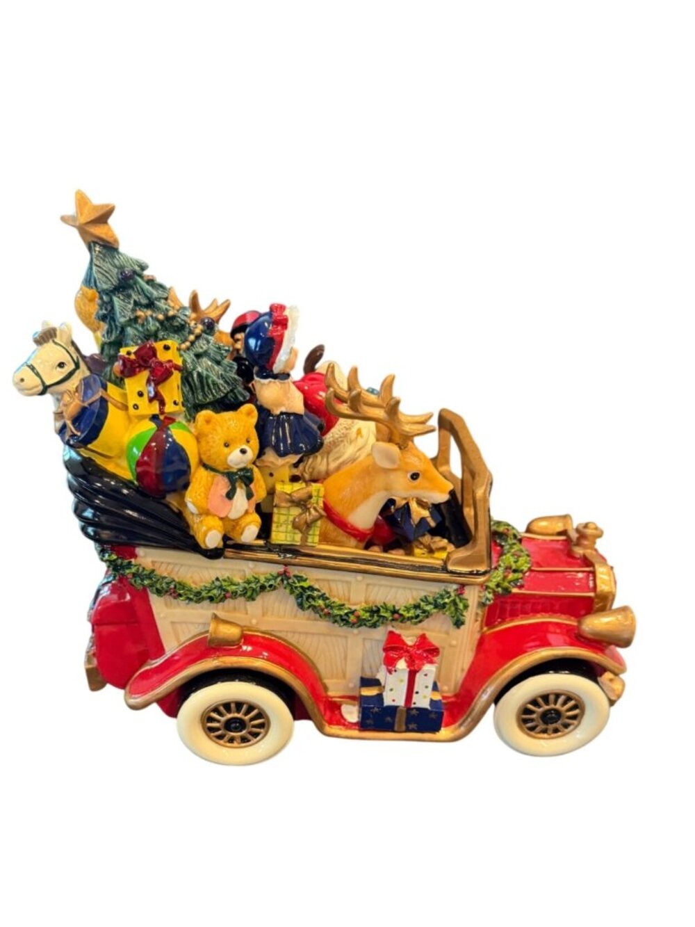 Fitz and Floyd Holiday Muscials Santa Mobile "We Wish You a Merry Christmas" - Picture 2 of 7